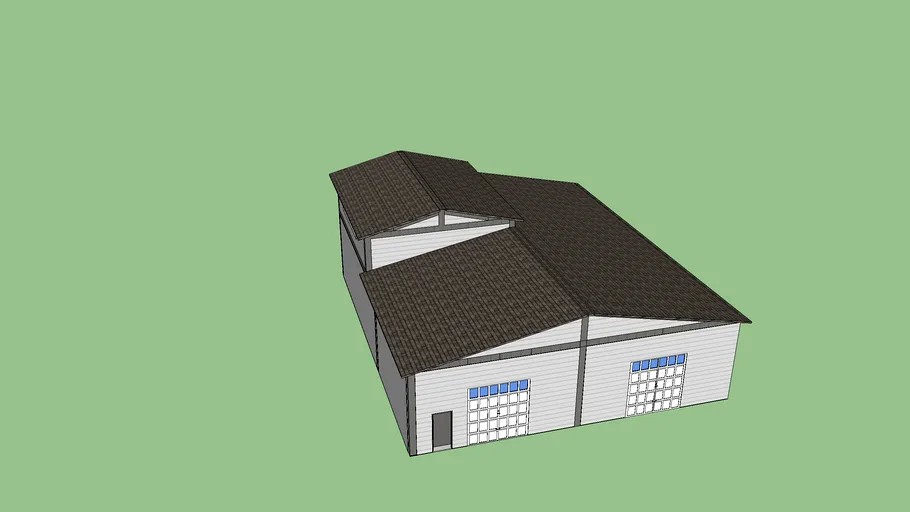 Large Multi-Purpose Garage with 2nd Story Workspace