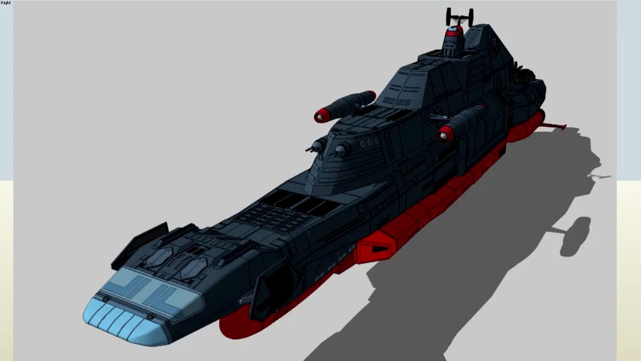 ブルーノア潜水艦形態：Space Carrier BlueNoah(ＳｕｂｍａｒｉｎｅMode)