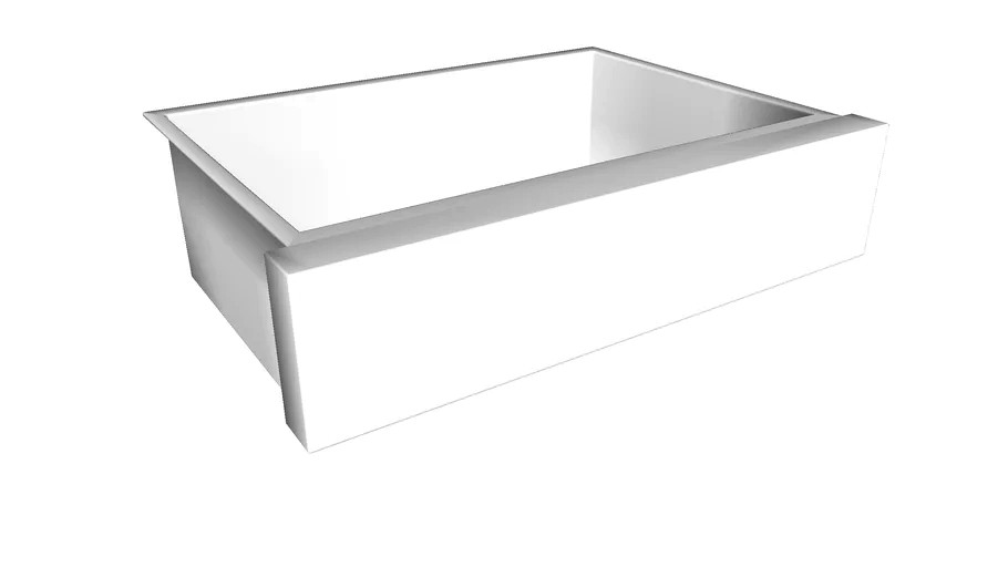 K-3936 Vault(TM) 29-1/2' x 21-1/4' x 9-5/16' under-mount single-bowl kitchen sink, stainless steel with short apron for 30' cabinet