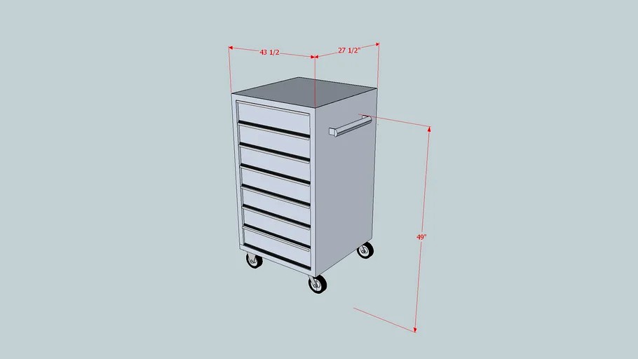 Stainless Steel Roller Tool Cabinet