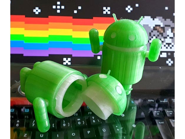 Posable Android Robot Box With Screw-Top by IXPatch