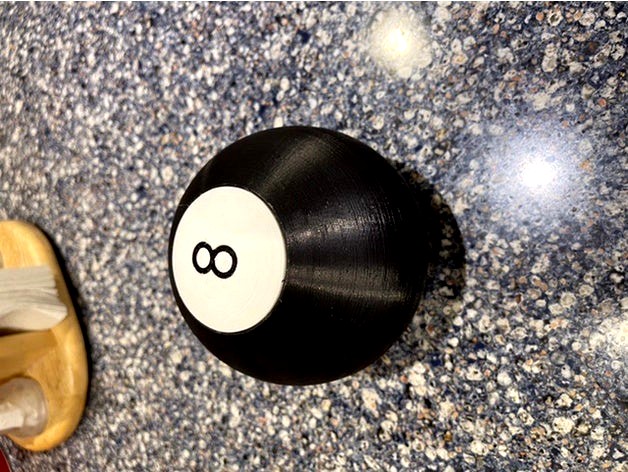 Magic 8 ball with battery  by fhogphil