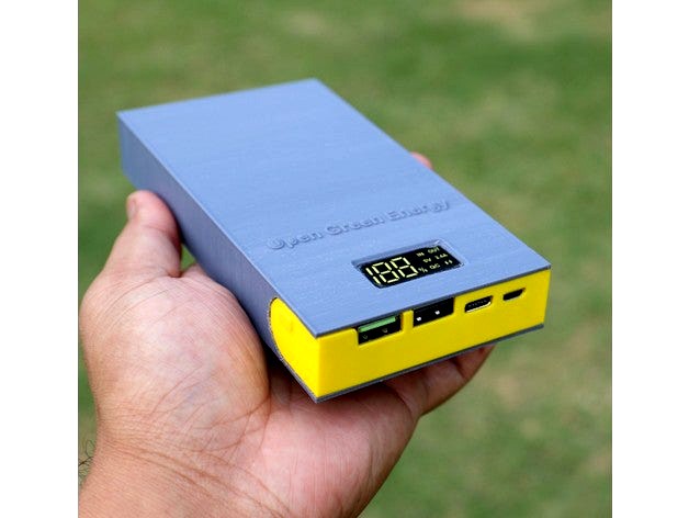 DIY 18650-Type-C USB Power Bank by OpenGreenEnergy