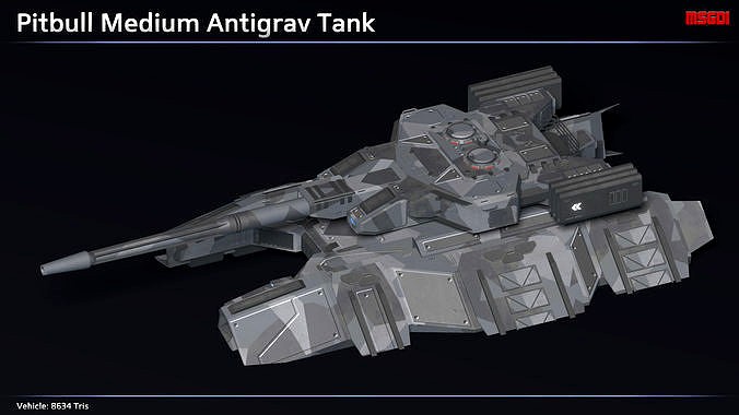 Scifi Pitbull Medium Antigrav Tank