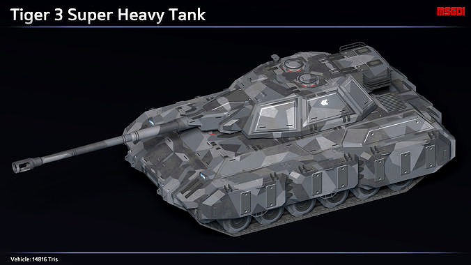 Scifi Tiger 3 Super Heavy Tank