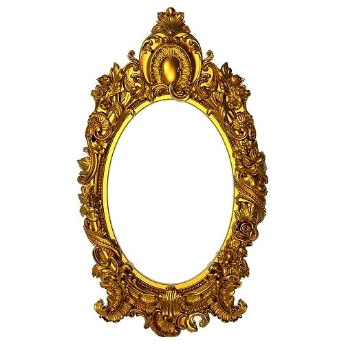 ASYMETRICAL carved frame