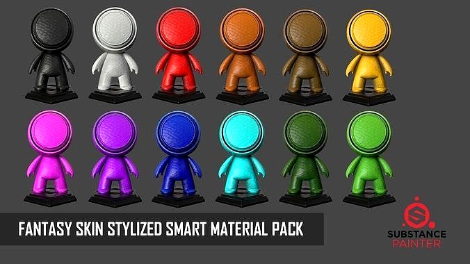 FANTASY SKIN STYLIZED SMART MATERIAL PACK - 13 SMART MATERIAL