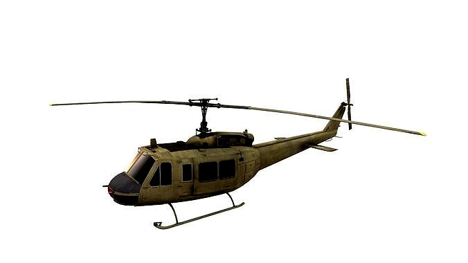 Lowpoly Bell UH-1 Iroquois