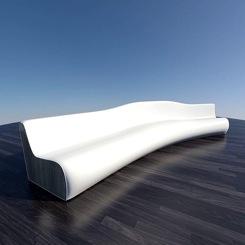 Long Curved Sofa - Mental Ray - Max
