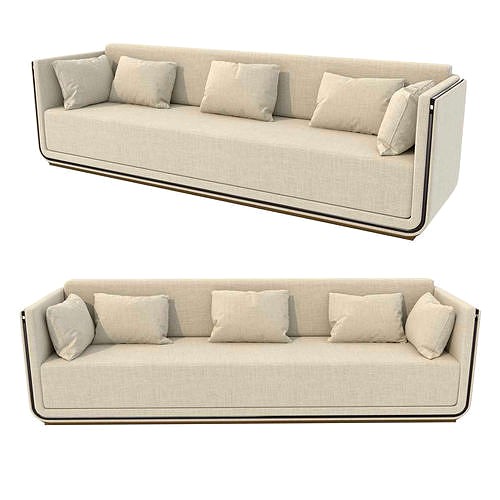 Custom made beige sofa