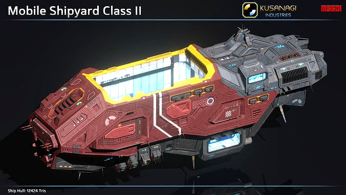 Scifi Mobile Shipyard Class II