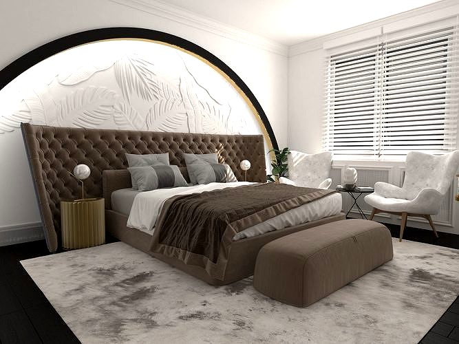 3D Bedroom Model model
