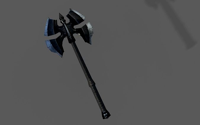 low poly AR vr axe