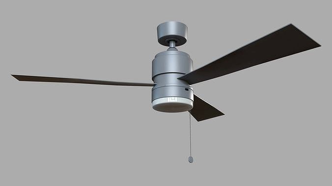 Fanimation Zonix 52 Silver Indoor Outdoor Ceiling Fan LED Light