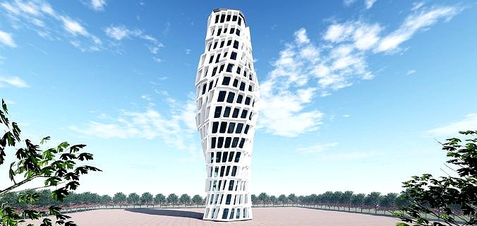 Futuristic Parametric Tower 2