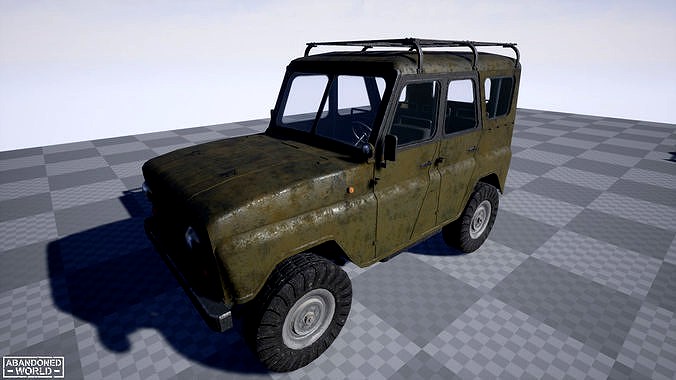 Off-Road Vehicle UAZ469 for UE4 and 3Ds Max