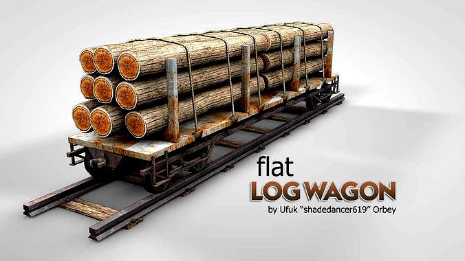 Flat Log Wagon