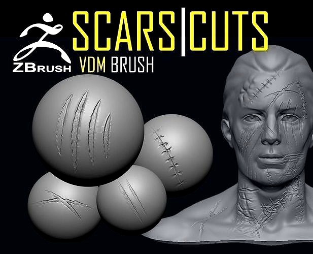Scars and Cuts VDM ZBrush