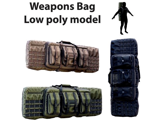 Weapon Bag Low poly