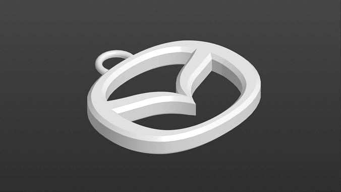 Logo MAZDA keychain | 3D