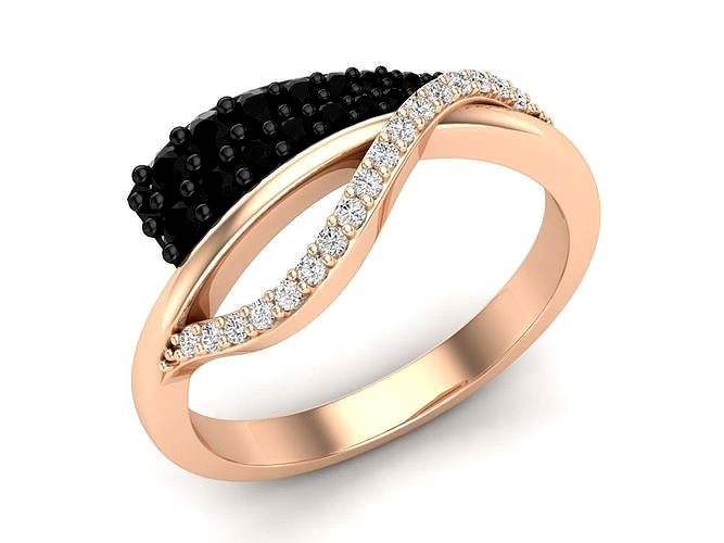 Diamond ring for woman | 3D