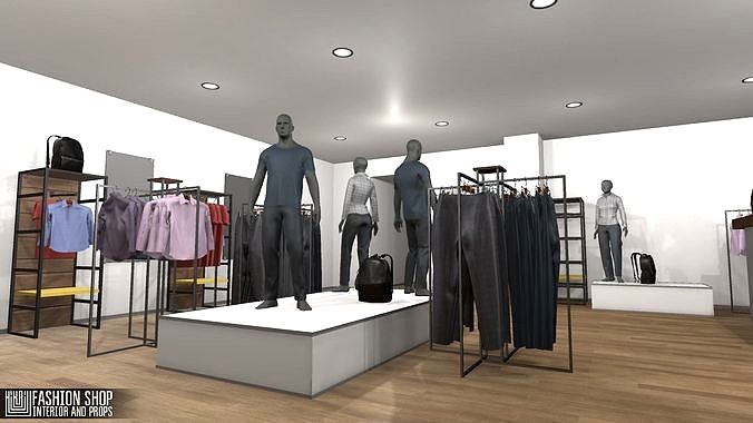 Fashion shop - interior and props