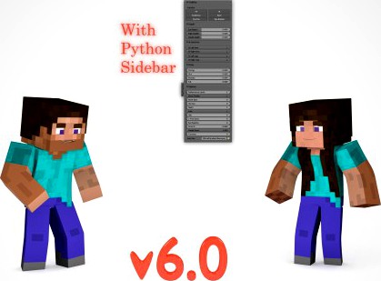 Dulana57's Blender Minecraft Rig V6.0 [With Python Sidebar]