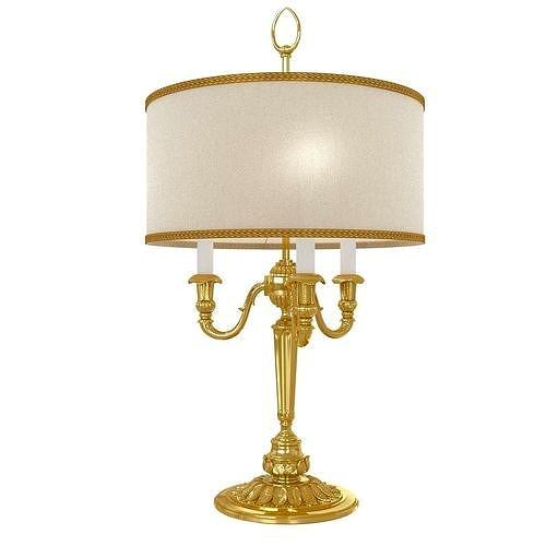 Arizzi 723 table lamp in gold finish