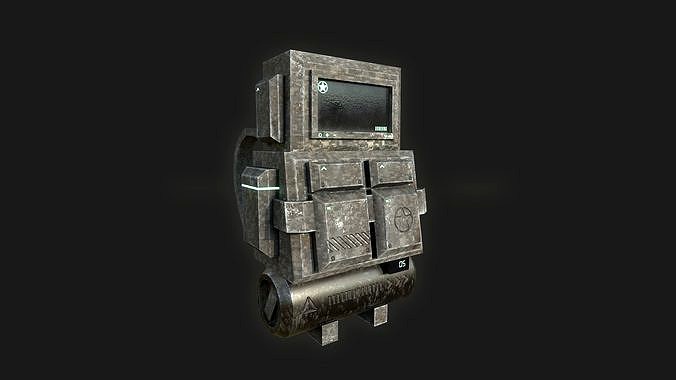 Sci-Fi Military Backpack - Character Design - Camouflage