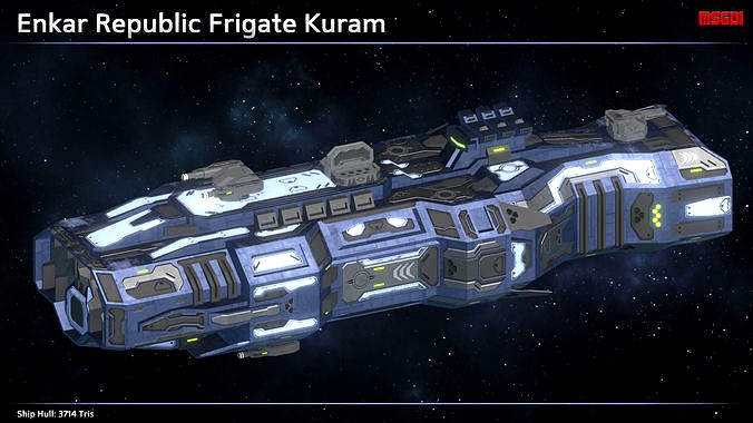 Spaceship Enkar Republic Frigate Kuram