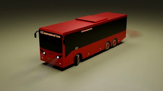 Low-Poly Bus