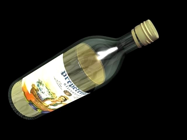 bottle of brandy-rakija