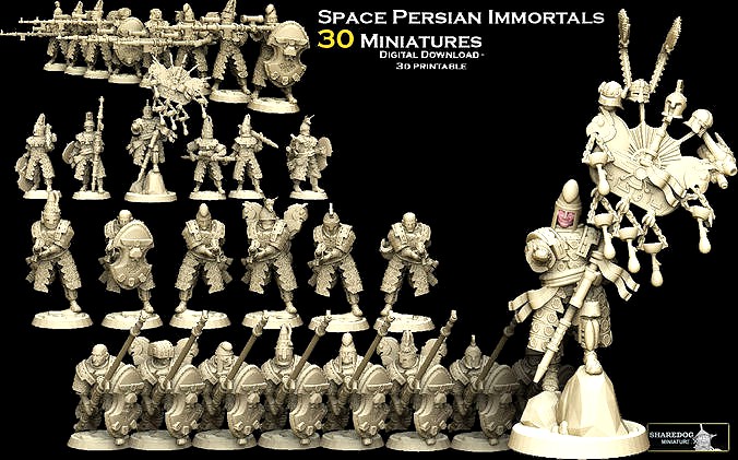 Space Persian Immortals Megapack | 3D