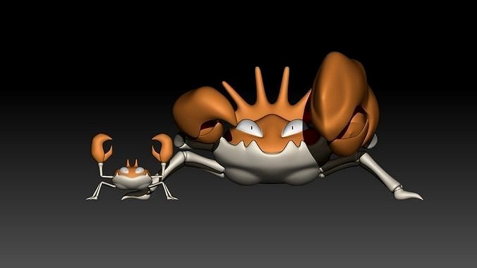 Pokemon Kingler Evolution 3D Model for 3D Printing | 3D
