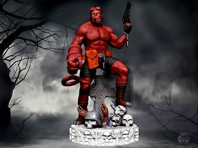 HELLBOY FOR 3D PRINTING | 3D