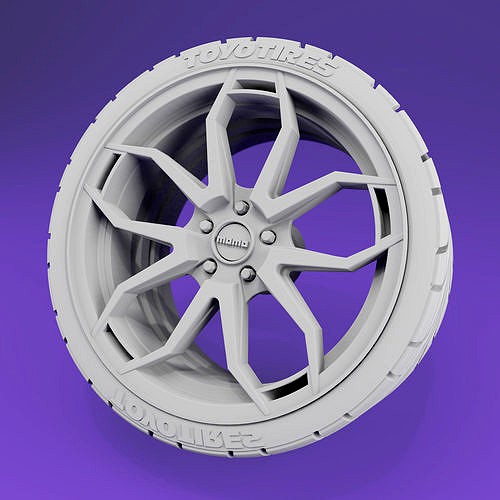 Momo Anzio Style  - 19-20in - Rim and Tyre | 3D