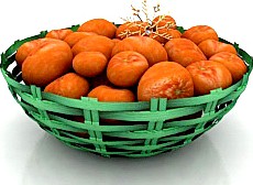 Tangerines 3D Model