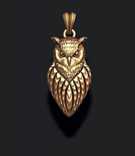 owl pendant | 3D
