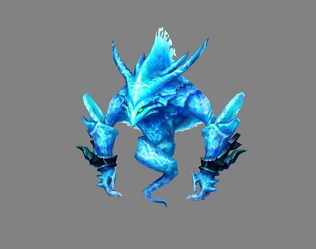 Cartoon summon monster - Water Elemental Spirit - Water Monster