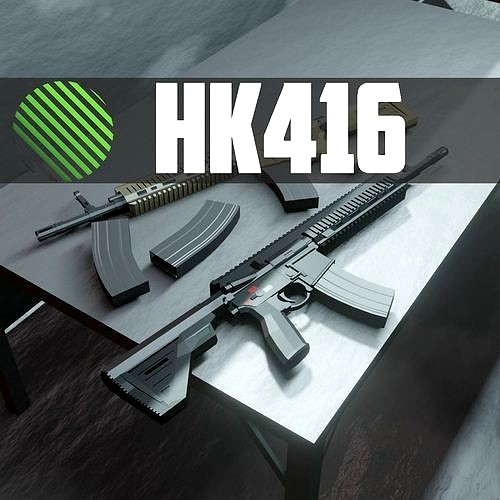 HK416 low poly