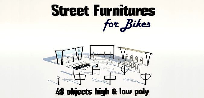 Street furnitures for bikes