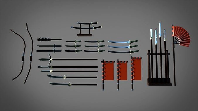 Samourai ands ninja weapons