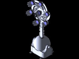 Blooming Lunar torch with Myrad mirror mechanism.