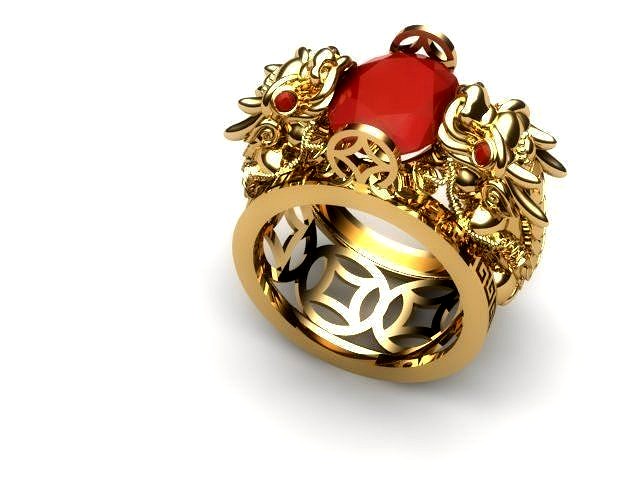 Pixiu ring | 3D