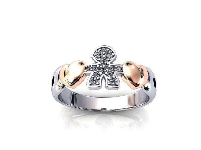 Bebe Ring Pave Male | 3D