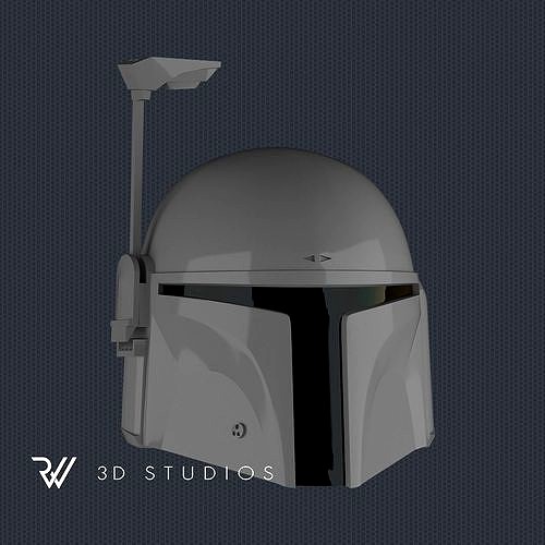 Mandalorian Helmet - DW-Jango-Boba - STL File for 3DPrinting | 3D