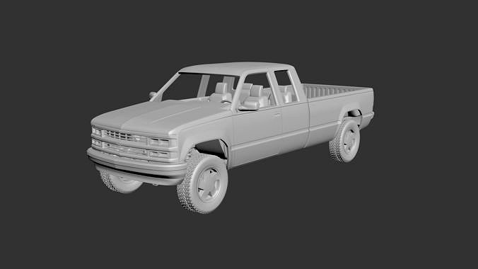 Chevrolet C-K 4th Gen Extended Cab  | 3D