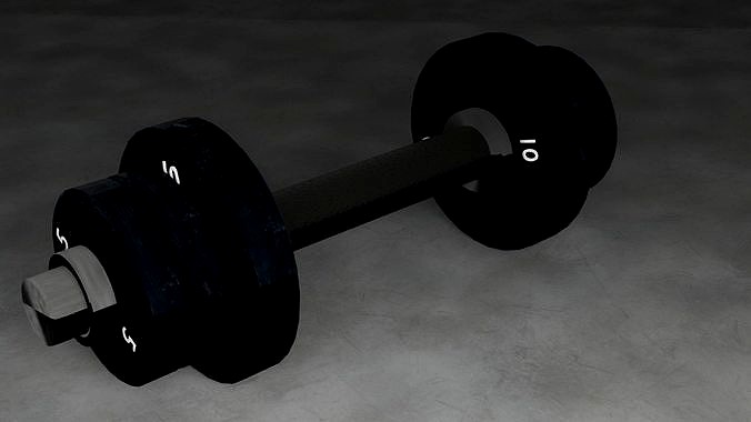 Dumbbell with leather grip