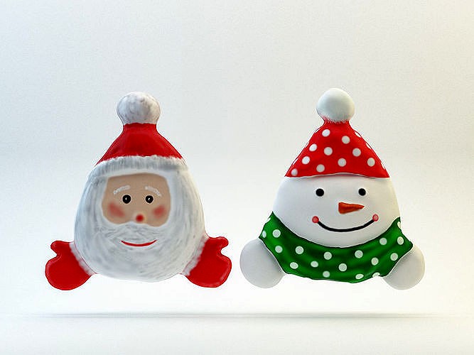 Santa and Snowman decoration