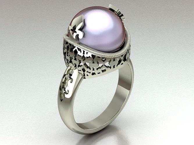 Traditional ring for women  | 3D